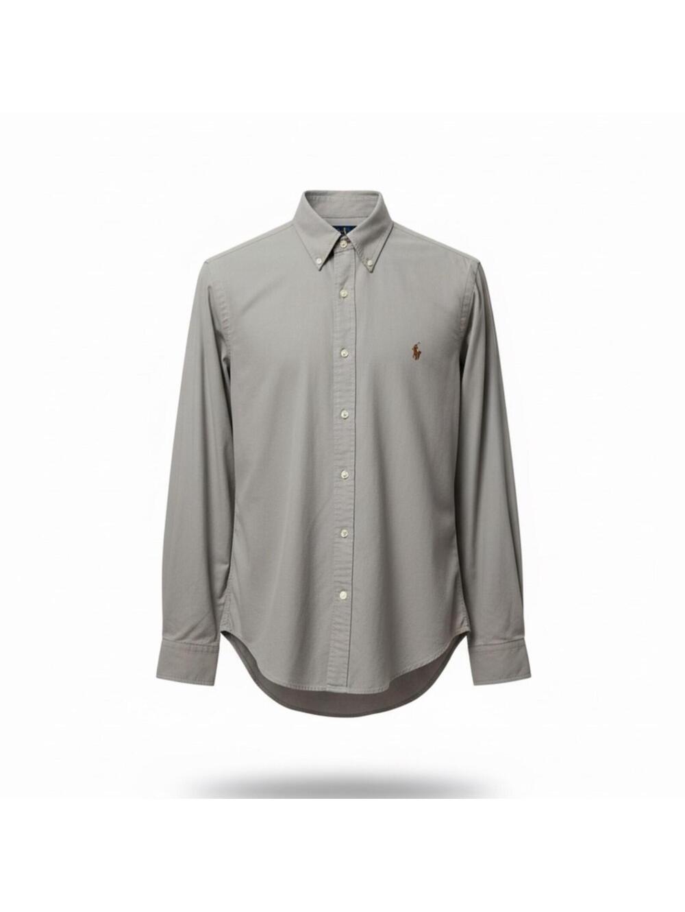 Polo by Ralph Lauren Men's Gray Casual Button-Down Shirt‎